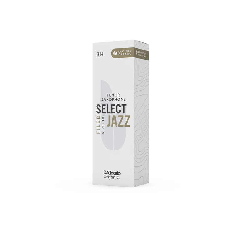 Organic Select Jazz Filed Tenor Saxophone Reeds-Individually-Sealed, 5-Pack