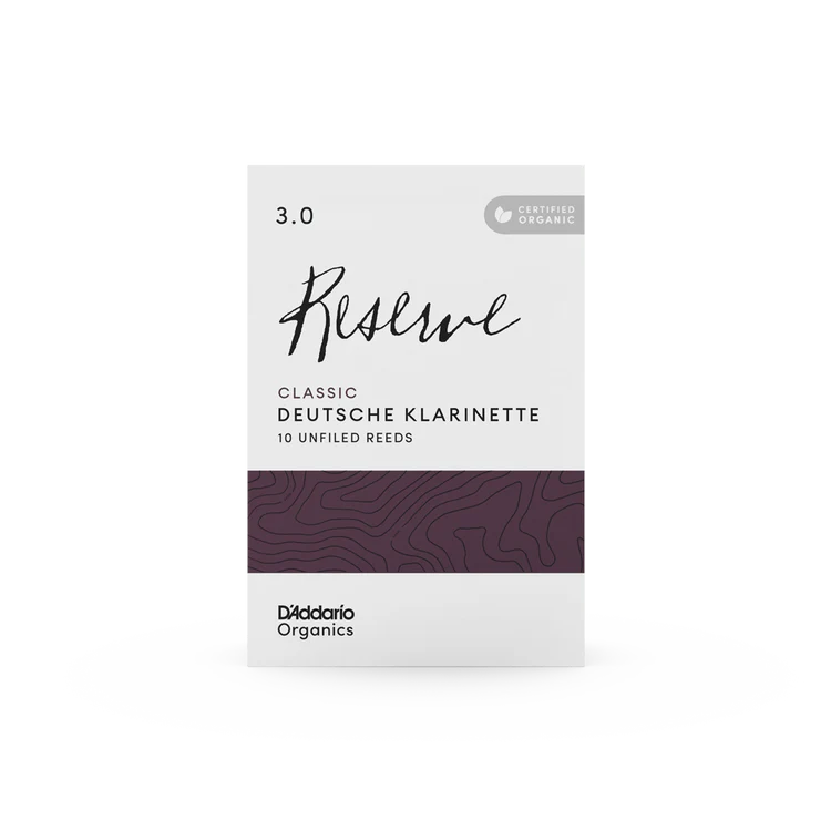 Organic Reserve Classic Deutsche Klarinette Reeds-Individually-Sealed, 10-Pack