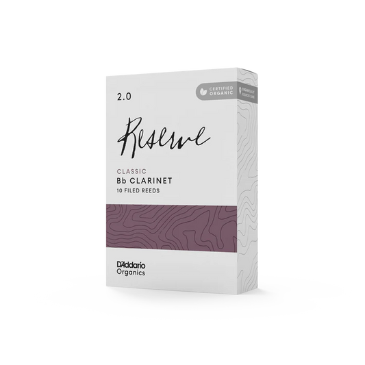 Organic Reserve Classic Bb Clarinet Reeds-Individually-Sealed, 10-Pack