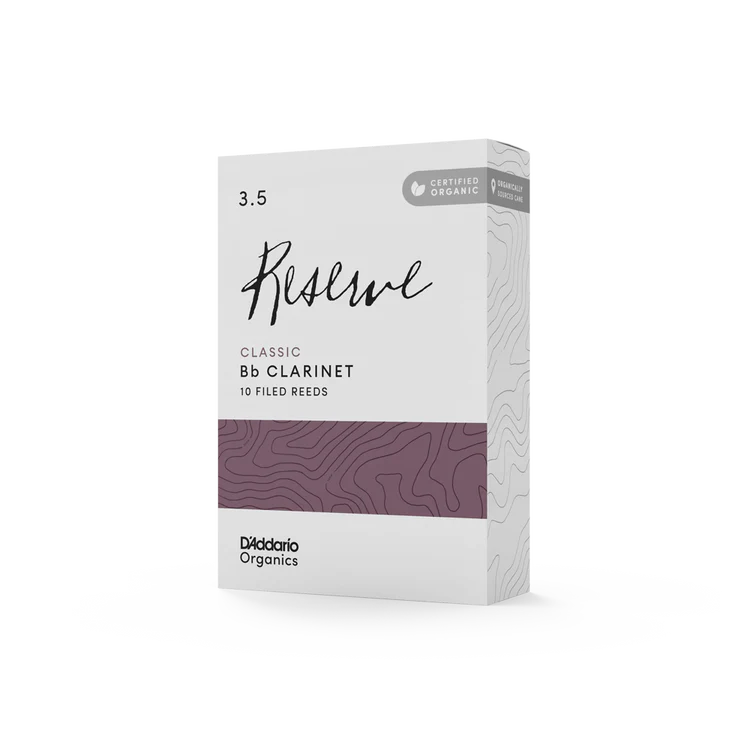 Organic Reserve Classic Bb Clarinet Reeds-Individually-Sealed, 10-Pack