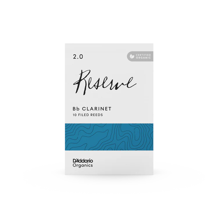Organic Reserve Bb Clarinet Reeds-Individually-Sealed, 10-Pack