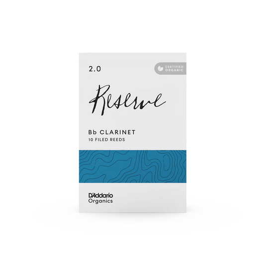 Organic Reserve Bb Clarinet Reeds-Individually-Sealed, 10-Pack