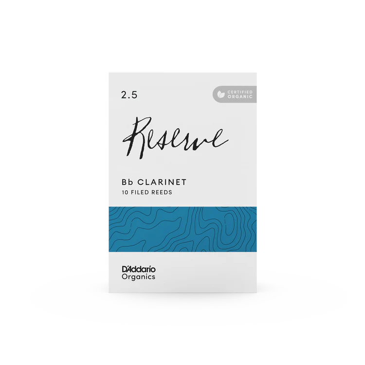 Organic Reserve Bb Clarinet Reeds-Individually-Sealed, 10-Pack
