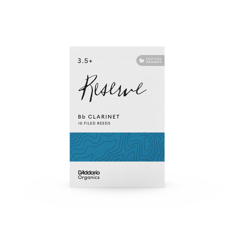 Organic Reserve Bb Clarinet Reeds-Individually-Sealed, 10-Pack