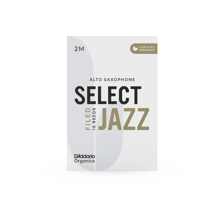 Organic Select Jazz Filed Alto Saxophone Reeds-Individually-Sealed, 10-Pack