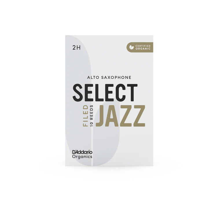 Organic Select Jazz Filed Alto Saxophone Reeds-Individually-Sealed, 10-Pack