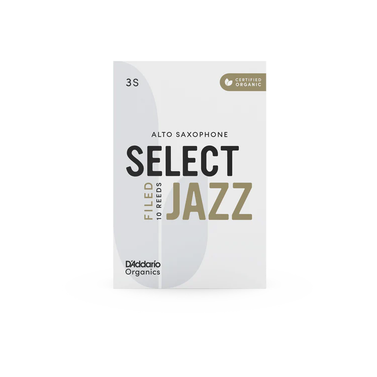 Organic Select Jazz Filed Alto Saxophone Reeds-Individually-Sealed, 10-Pack