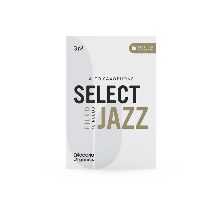 Organic Select Jazz Filed Alto Saxophone Reeds-Individually-Sealed, 10-Pack