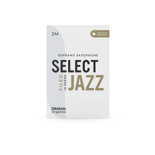 Organic Select Jazz Filed Soprano Saxophone Reeds-Individually-Sealed, 10-Pack