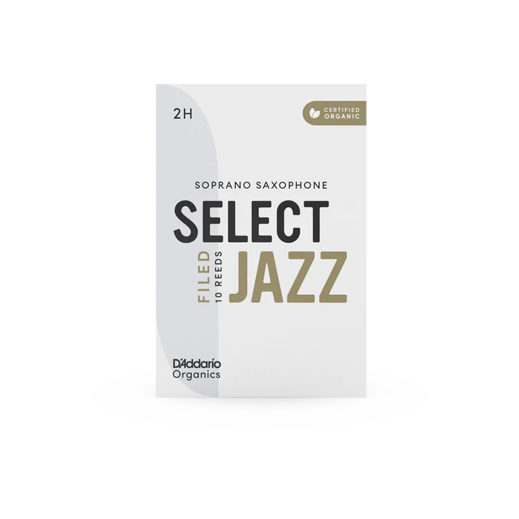 Organic Select Jazz Filed Soprano Saxophone Reeds-Individually-Sealed, 10-Pack