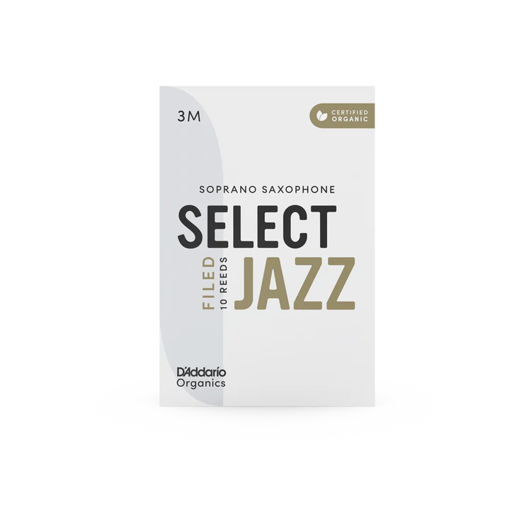 Organic Select Jazz Filed Soprano Saxophone Reeds-Individually-Sealed, 10-Pack