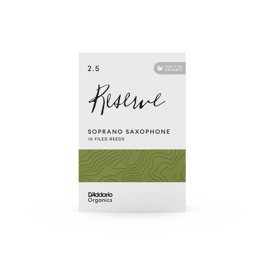 Organic Reserve Soprano Saxophone Reeds-Individually-Sealed, 10-Pack