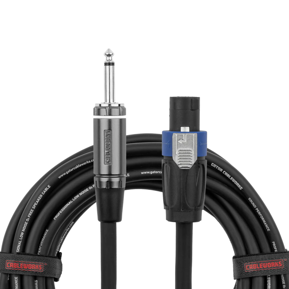 Gator GCWC-SPK-TL Cableworks Composer Series TwistLock connector Speaker Cable