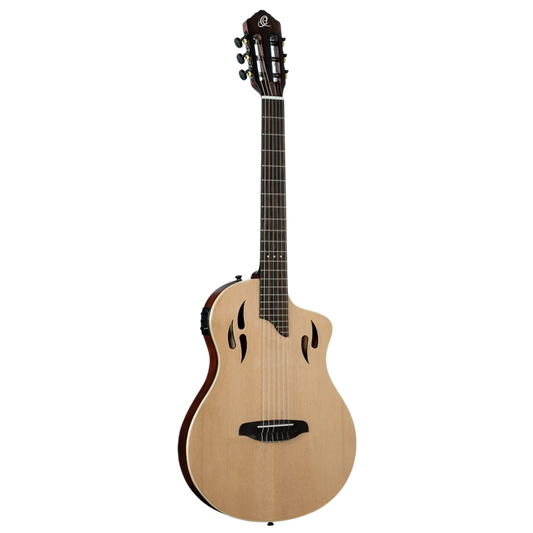 Ortega RTPSTD-NAT Nylon-String Acoustic-Electric Guitar Natural