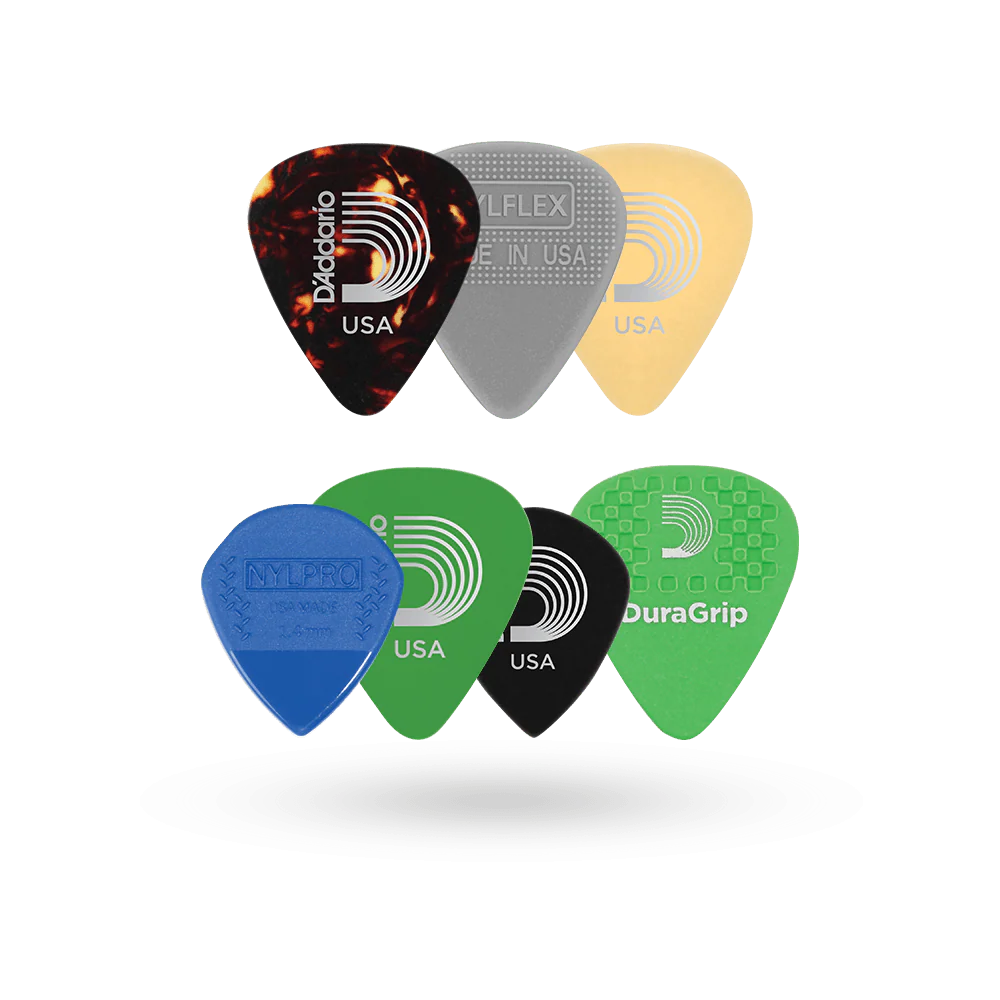 Guitar Assorted Pick Variety Pack - Pack of 7