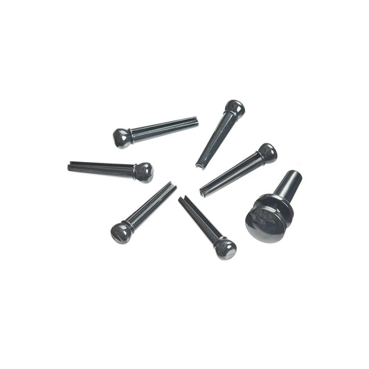 D'Addarío 7 Plastic Bridge / 1 Plastic End Pin - Black
