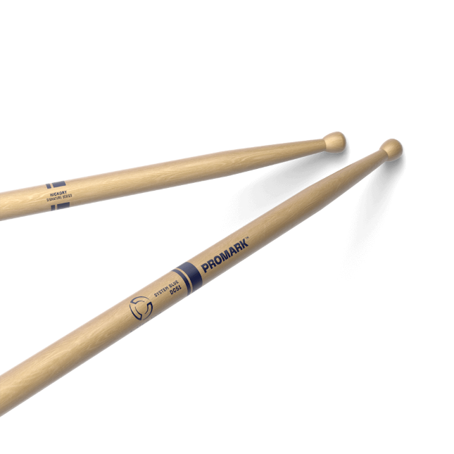 ProMark System Blue DC51 Hickory Drumstick, Wood Tip