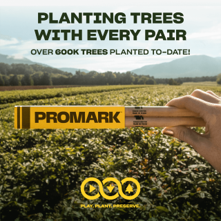 ProMark Rebound 5A Hickory Drumstick, Acorn Wood Tip, FireGrain Bonus 4-Pack